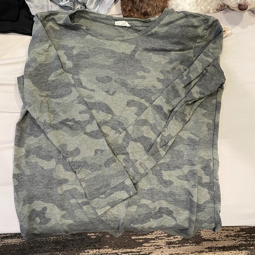 Green camo long sleeve